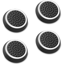Ms Analog Çubuk, Joystick, Thumbstick Başlıkları, Koruyucu Kapak, Kulplar, Silikon Kapaklar, Ps5,4,3 ile Uyumlu Gamepad - Siyah/beyaz - 4 Adet