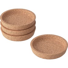 Ms 4 Adet Ikea 365+ Bardak Altlığı,mantar, Bardak Tutucu 9cm