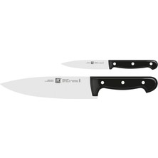 Ms Twin Chef 2 Bıçak Set, Paslanmaz Çelik, Siyah