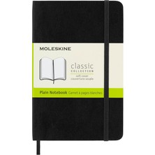 Ms Cep Boy Esnek Kapak Defter - Soft Cover Pocket Plain Notebook Black