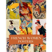 Defne Store Collage Cut Out French Women Vintage Poster Book
