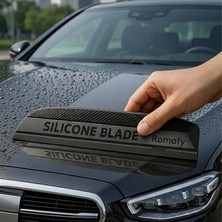 Ms Premium Silikon Araç Su Çekici Çizmez - Su Lekesi Önleyici Araba Slikon Çekçek Cam ve Kaporta Su Temizlik Sileceği - Hızlı Kurulama Aparatı - Esnek Gövdeli Araç, Cam ve Kaporta Sileceği
