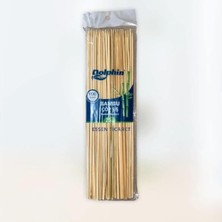 Defne Store Dolphin Bambum Ahşap Çöp Şiş; 25 Cm., 100'LÜ Paket