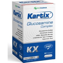 Rcfarma Kartix Glucosamine Chondroitin Msm 90 Kapsül Aromasız Renkli