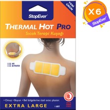 Ms Thermal Hot Pro Sıcak Terapi Kuşağı - 6'lı Paket | Bel, Boyun, Omuz Kas Ağrılarına Karşı 8 Saat Etkili Isı Bandı | Hava ile Aktifleşen Doğal Isı | Bel, Boyun, Omuz Için Ekstra Geniş Boyut