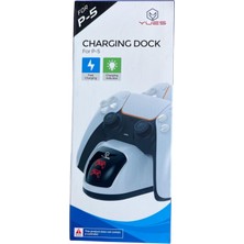 Ms Playstation 5 Uyumlu Şarj Istasyonu - Göstergeli Hızlı Şarj - Ps5 Uyumlu Gamepad Dock