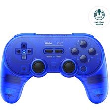 Ms Pro 2 Bluetooth Controller With Hall Effect Joysticks, 2 Pro Back Paddle Buttons, Wireless Gaming Controller For Switch/switch 2, Pc, Android, And Steam Deck & Apple(Transparent Blue Edition)