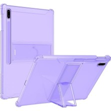 Defne Store Galaxy Tab S10 FE/S10/S9 Fe/s9/s7-S8 Uyumlu Darbelere Dayanıklı Şeffaf Kapak (12.4inçdeğildir) - Lila