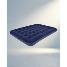 Çift Kişilik Flokeli Şişme Yatak Dayanıklı Yapı Ile