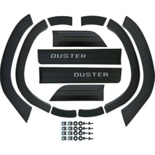Defne Store Dacia Duster 2018 ve Üstü Uyumlu Parlak Krom Yazılı Kapı ve Çamurluk Koruma Dodik Seti