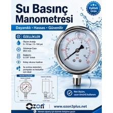 Ms Ozon Plus Manometre 0-10 Basınç Ölçer - Basınç Göstergesi