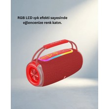 Taşınabilir 20W Rgb Bluetooth Hoparlör USB Sd Kart Aux Girişli
