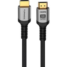 Ms HDMI 2.2 Kablo 16K 96GBPS, 16K@60Hz, 8K@240Hz, HDMI 2.2, Alüminyum Gövde - 2 Metre