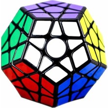 Defne Store Megaminx Hız Küpü, 3X3X3 Beşgen Hız Küpü Dodecahedron Sihirli Küp Bulmaca Siyah