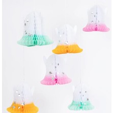 Defne Store Neon Detaylı Ombré Hayalet Asılan Süsler (6'lı)