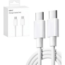 Defne Store Şarj Kablosu, Pd 3.0 iPhone 15 Pro Max Galaxy S23 S22 S21 A54 Pixel 7 iPad Pro 12.9 iPad Mini 6/air 5 Vb. ile Uyumludur., Kyrotech USB C Kablosu Esnek USB C - USB C