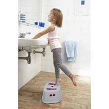 Defne Store Çocuk Basamağı, Yükseltici Kaydırmaz Tabure Basamak, Çocuk Lavabo Tuvalet Merdiveni, Pembe