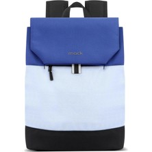 Ms Zen Eco MCE-1304 Sırt Çantası - Macbook Çantası, Hırsızlığa Karşı Koruma, Küçük, Mini, 13-14 Inç Laptop, Günlük ve Iş Kullanımı, Şık Tasarım, Üniversite ve Okul Için, Mavi Gri