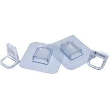 Defne Store Raf Ayak Aparatı Şeffaf Pvc Yapışkanlı, 4 Parça, (5264)