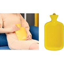 Defne Store 26X15 cm Kauçuk Sıcak Su Torbası, Sarı, 1 L
