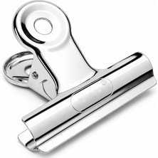 Ms Metal Kıskaç Klips 64MM 12 Adet Paslanmaz Çelik Büyük Kağıt Klipsi, Evrak Fotoğraf Not Tutucu Çok Amaçlı Ofis Kırtasiye Klipsi Yaylı Kıskaç Cz-11