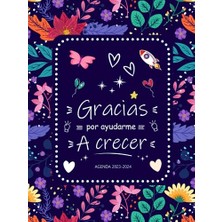 Defne Store Agenda 2023 2024 Semanal: Regalo Para Maestra | Cuaderno Del Profesor 2023 2024 | Una Semana En 2 Páginas | Planificador Grande | Flores | Regalo Profesora Infantil (Spanish Edition)