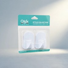 Pratik Opak Beyaz Plastik Askı 2 Adet