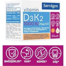 Defne Store 1000 Iu D3K2 Vitamini Damla, 20 ml