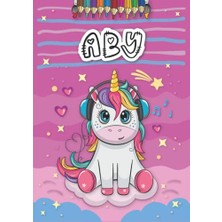 Defne Store A4 21 x 29.7 cm 4 8 25 Anniversaire Fille Ans Motifs Avec Le Pr Nom Grand Format Aby Livre De Coloriage Personnalis Pour Licorne Cadeau D