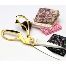 Defne Store Profesyonel Metal Terzi Makası, Altın Renkli, Büyük Boy 25 Cm, 1202458769015