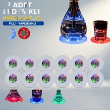 Renkli LED Nargile Altı Işık 12'li Set Ile Ambiyans