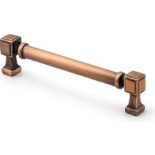 Defne Store 160 mm Metal Dayanıklı Talas Düz Soft Antik Bakır Kulp Mobilya Çekmece Dolap Kapak Kulpu Kulpları