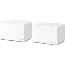 Ms Halo H80X 2-Pack, AX3000MBPS, Dual-Band, Gigabit Portları, 150'YE Kadar Cihaz Bağlanabilir, 460 M²'ye Kadar Kapsama, Akıllı Bağlantı, Mobil Uygulama ile Kolay Kurulum, Wi-Fi 6 Mesh Sistemi