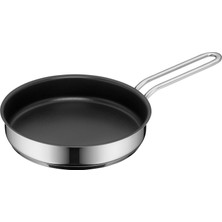 Ms Mini 18 cm Tava, Yapışmaz Kaplamalı, Cromargan® Yüksek Kaliteli Parlak Paslanmaz Çelik, Indüksiyon Uyumlu, Üst Üste Saklanabilir, Küçük Porsiyonlar Için