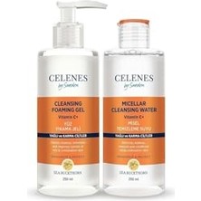 Defne Store Yağlı ve Karma Ciltler Için C Vitaminli Aydınlatıcı ve Bakım Seti