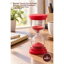Yenilig 3 Adet Renkli 5 Dakikalık Kum Saati – Nostaljik Tasarım, Cam ve Plastik Malzeme, Dekoratif Zamanlayıcı, Hourglass Sand Timer