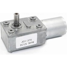 Defne Store Havlu, JGY370 Dc 12V 5 Rpm Redüktörlü Dc Motor 2 Yönde Dönme L Tip 26 Kg.cm Yüksek Tork Metal Dişli Otomasyon Pencere Kapı Perde Döner Vitrin Ürün Kahve Makine Damper Robot Araba