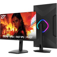 Lunis L60 27'' 280Hz 0.5ms Fast IPS Fhd Rgb Pivot Gaming Monitör (Sıfır Ölü Piksel Garantili)
