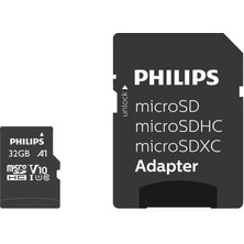 Ms Ultra Speed Micro Sdhc Card 32 GB + Sd Adaptör Uhs-I U1, 80 Mb/s'ye Kadar Okuma Hızı, A1 Fast App Performans, V10, Akıllı Telefonlar, Tablet, Pc, Kart Okuyucu, Full Hd Video Için Hafıza Kartı