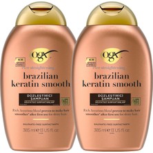 Ms Brazilian Keratin Smooth Düzleştirici Sülfatsız Şampuan (385 ml x 2 Adet)