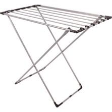 Ms Mallart® Gri Katlanabilir Çamaşır Kurutmalığı – Kompakt ve Dayanıklı Metal Gövdeli Kurutma Askısı | Banyo, Balkon, Teras ve Bahçe Kullanımı Için Uygun