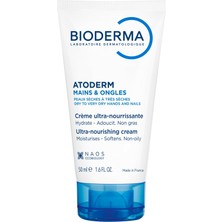 Ms Atoderm Hand & Nail Cream El Kremi Kuru Cilt Onarıcı Nemlendirici, Güçlendirici Etki Shea Yağı 50 ml