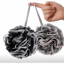 Ms Premium Banyo Lifi ve Duş Lif, Yumuşak Vücut Yıkama Lifi, Karışık Renkli Banyo Kesesi, Peeling Etkili Kese, Vücut Keseleme Süngeri- 2'li Paket