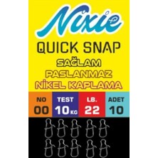 Defne Store Nixie Quick Snap (Sahte Balık Klipsi) 0 No., 12 Kg.
