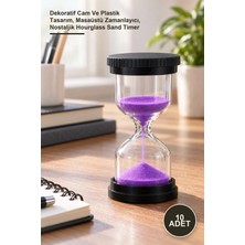 Yenilig 10 Adet 10 Dakikalık Kum Saati – Dekoratif Cam ve Plastik Tasarım, Masaüstü Zamanlayıcı, Nostaljik Hourglass Sand Timer