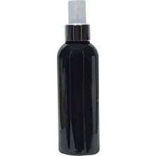 Defne Store 10 Adet 100 ml Gümüş Renk Spreyli Boş Siyah Pet Şişe