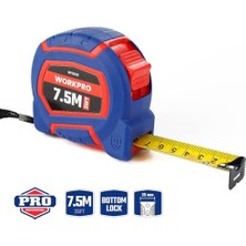 Defne Store WP261010 7,5MX25 MM/25FT. Naylon Kaplama Sarı Çelik Şerit Metre