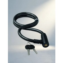 Güçlü Çelik Halat Kilit 12 mm 80 cm Elektrikli Scooter ve Motosiklet Uyumlu