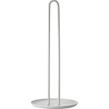 Defne Store Ayakta Metal Kağıt Havlu Tutucu, Çap 14,5 Cm, Yükseklik 32 Cm, Sıcak Gri