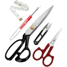 Defne Store Çelik Profesyonel Kumaş Kesim Makası Seti, 8 No, 20 cm
